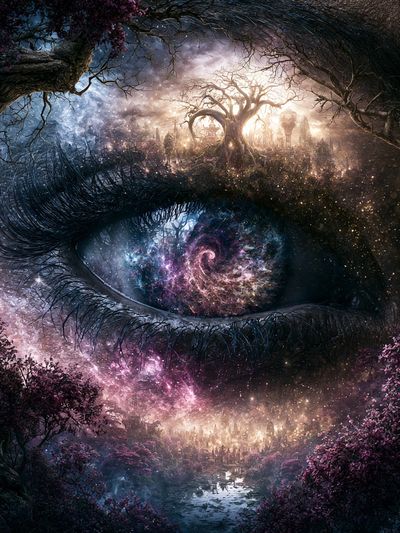 Cosmic Eye Fantasy Print. poster print