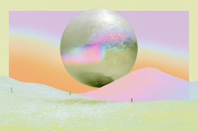 Pastel Orb Dreamscape Print. poster print