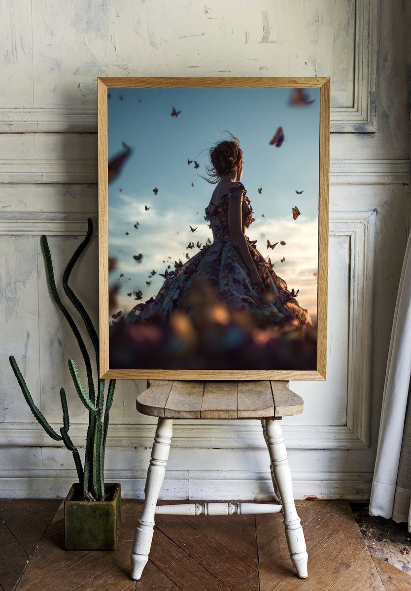 Butterfly Dress Dreamscape Print. — room view 1