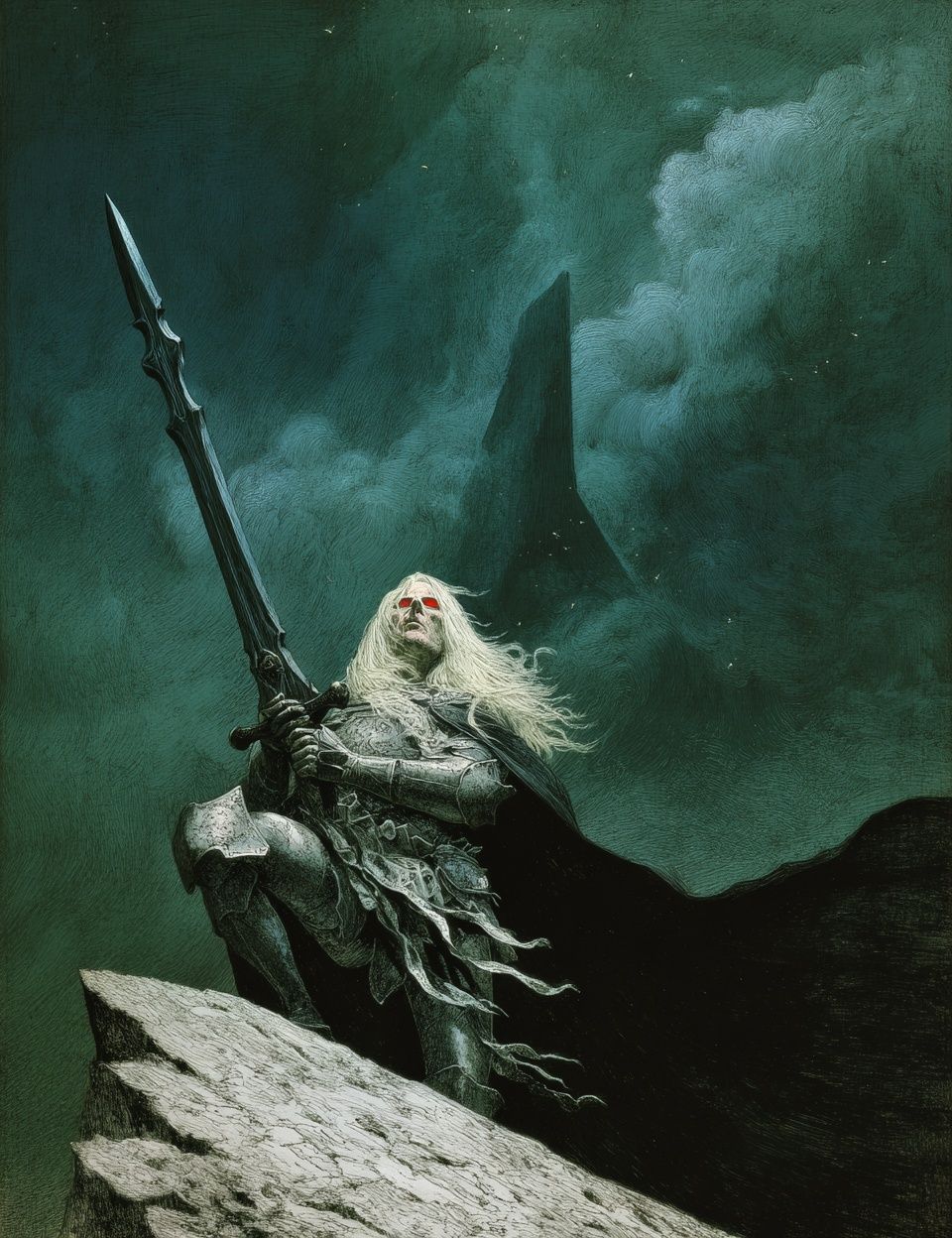 Dark Fantasy Warrior Poster. poster detail