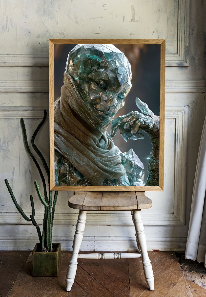 Surreal Giant Fly Illustration Poster. — room view 1