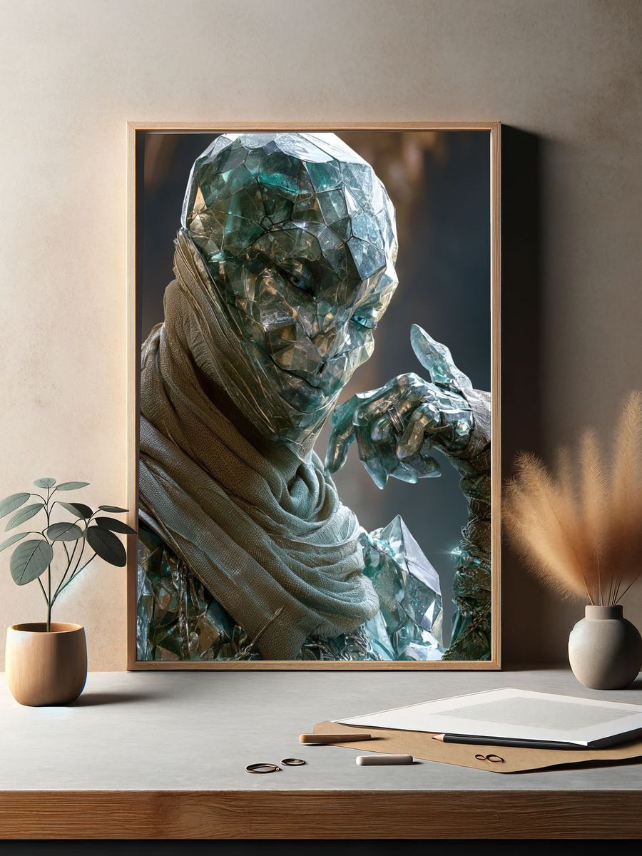 Surreal Giant Fly Illustration Poster. — room view 2