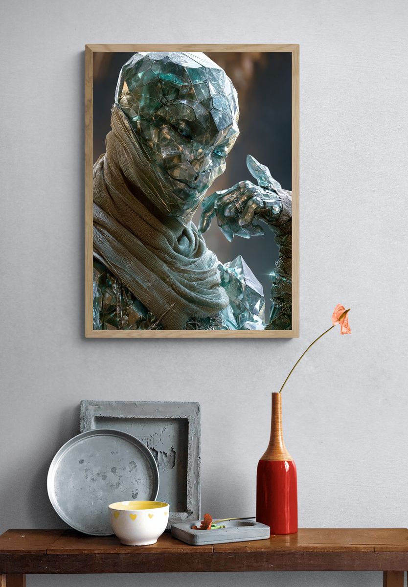 Surreal Giant Fly Illustration Poster. — room view 3