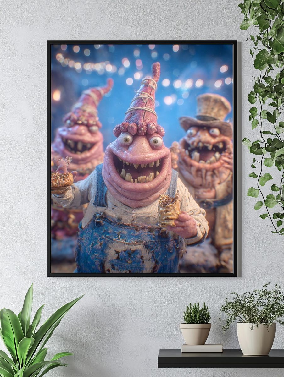 Goblin Feast Fantasy Illustration Poster. — room view 4