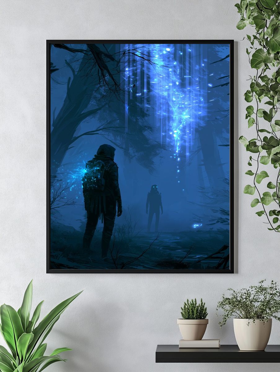 Neon Forest Encounter Print. — room view 4