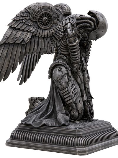 Mechanical Angel Sculpture Print. poster print