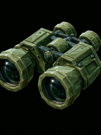 Futuristic Binoculars Illustration Print. poster print