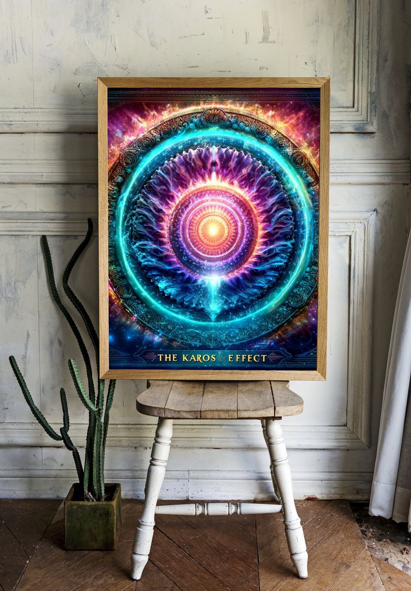The Karos Effect Cosmic Abstract Poster. — room view 1