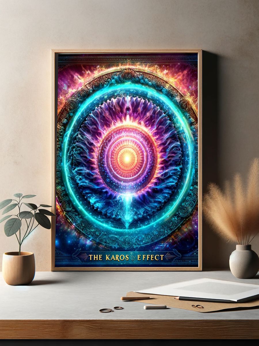 The Karos Effect Cosmic Abstract Poster. — room view 2