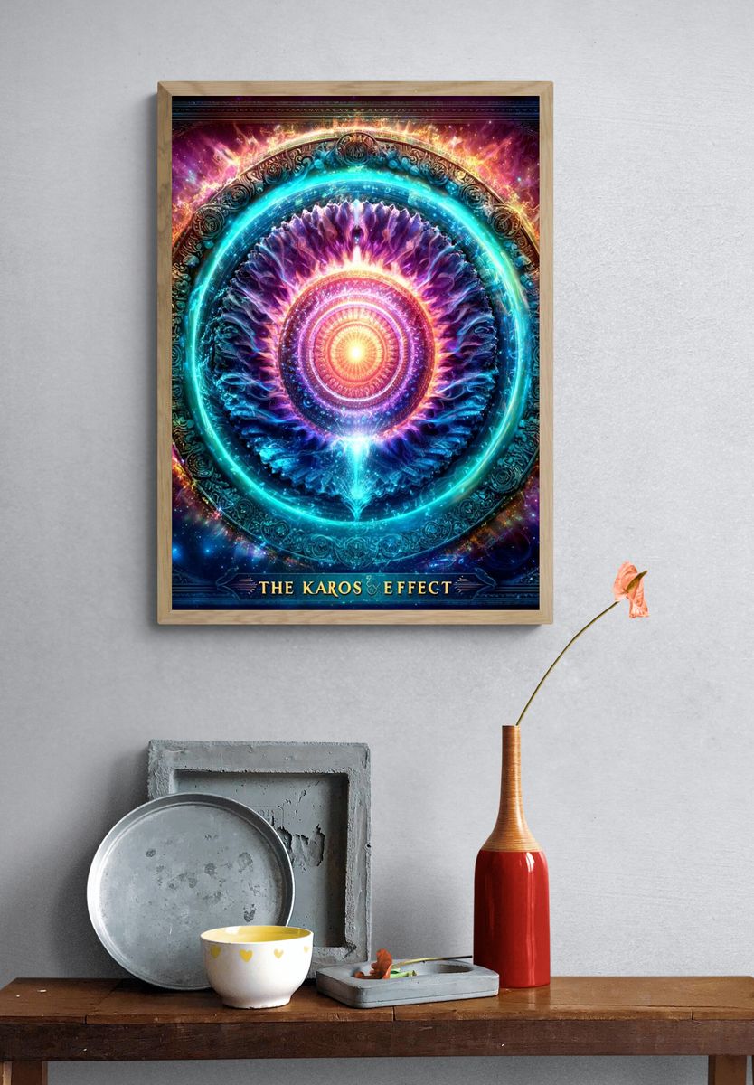 The Karos Effect Cosmic Abstract Poster. — room view 3