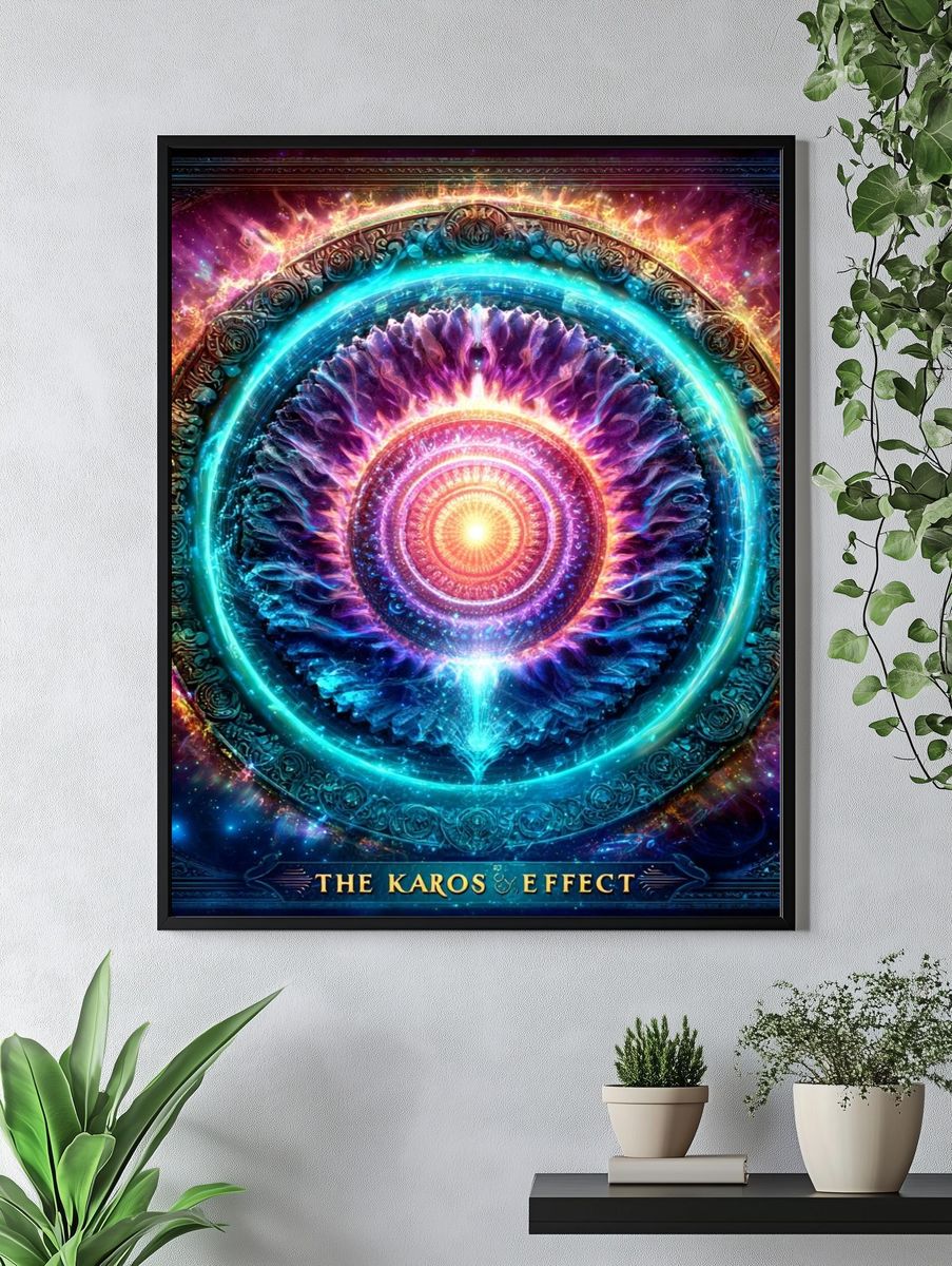 The Karos Effect Cosmic Abstract Poster. — room view 4