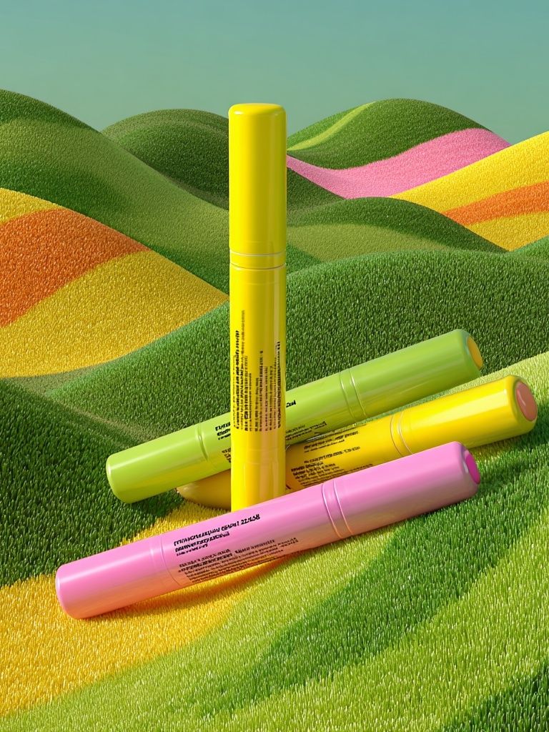 Neon Hills Illustration Poster. poster detail