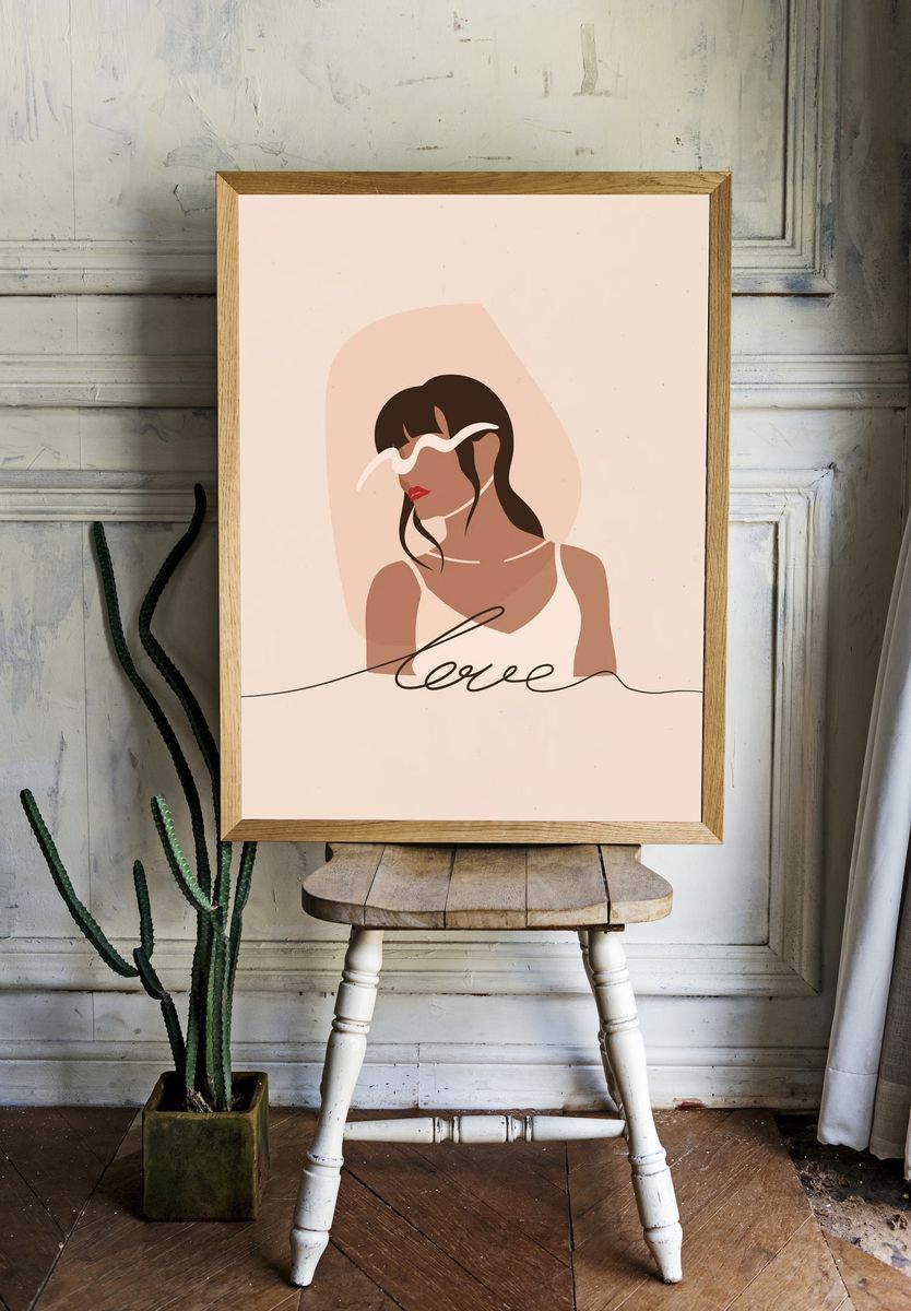 Leopard in Sunglasses Illustration Poster. — room view 1