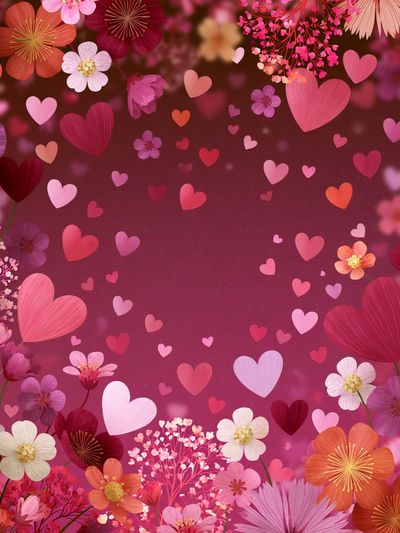 Floral Heart Bloom Poster. poster print