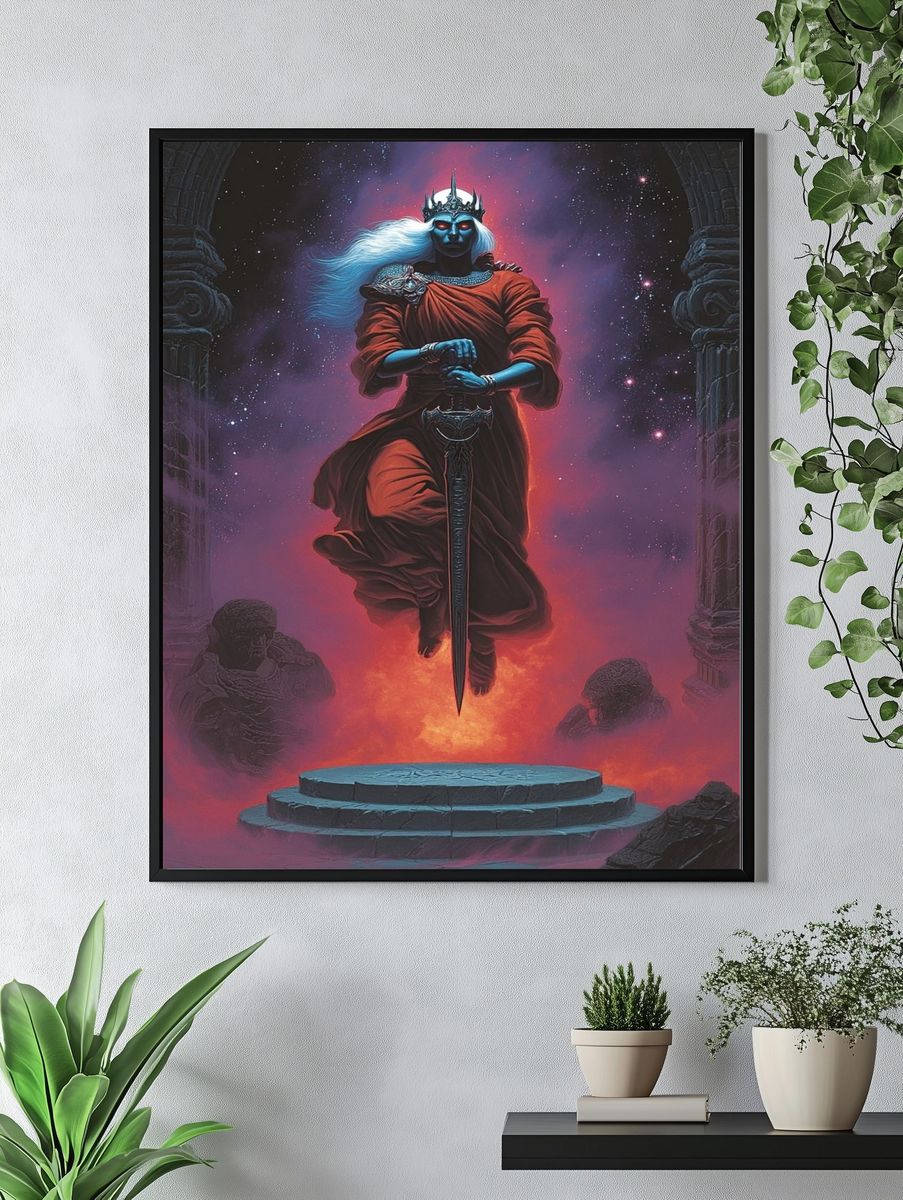 Celestial Sword Queen Fantasy Print. — room view 4
