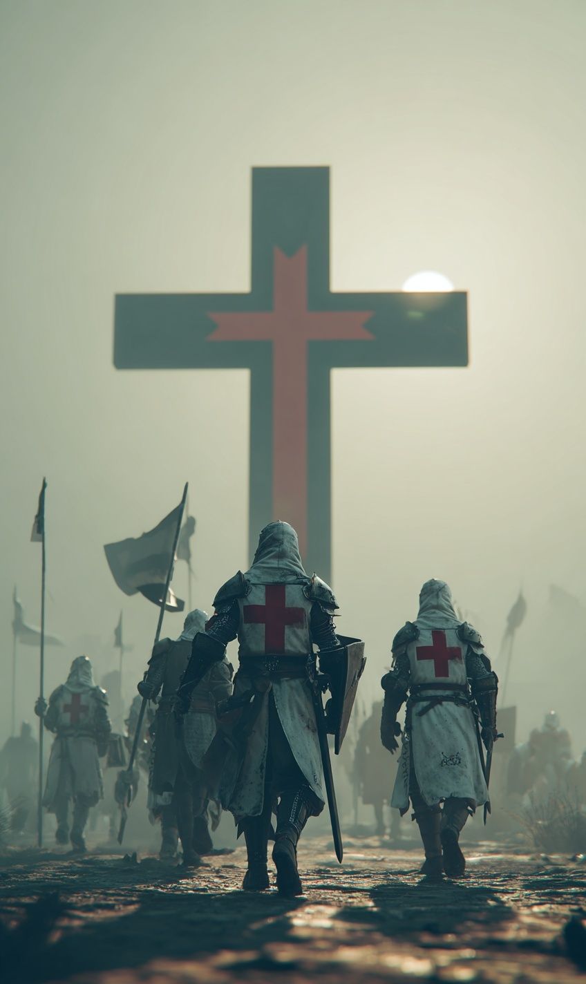 Crusaders in the Mist Poster. poster detail