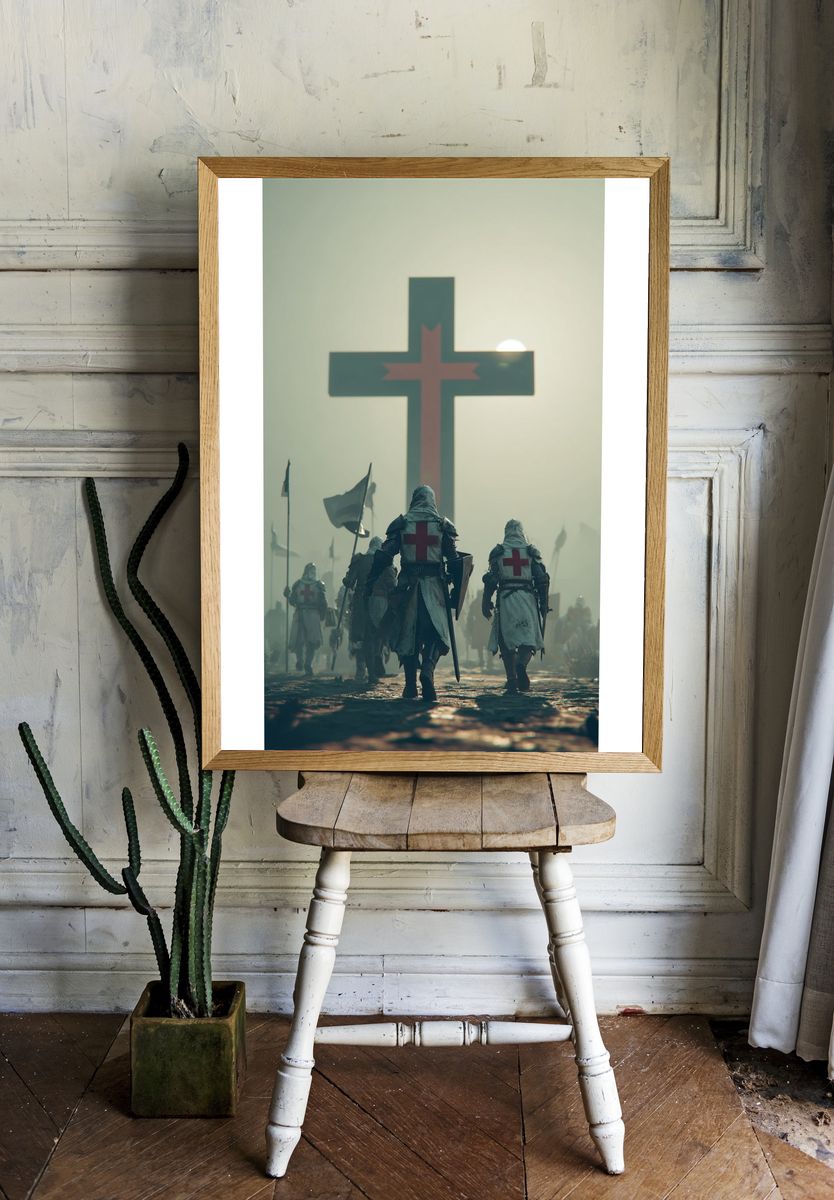 Crusaders in the Mist Poster. — room view 1