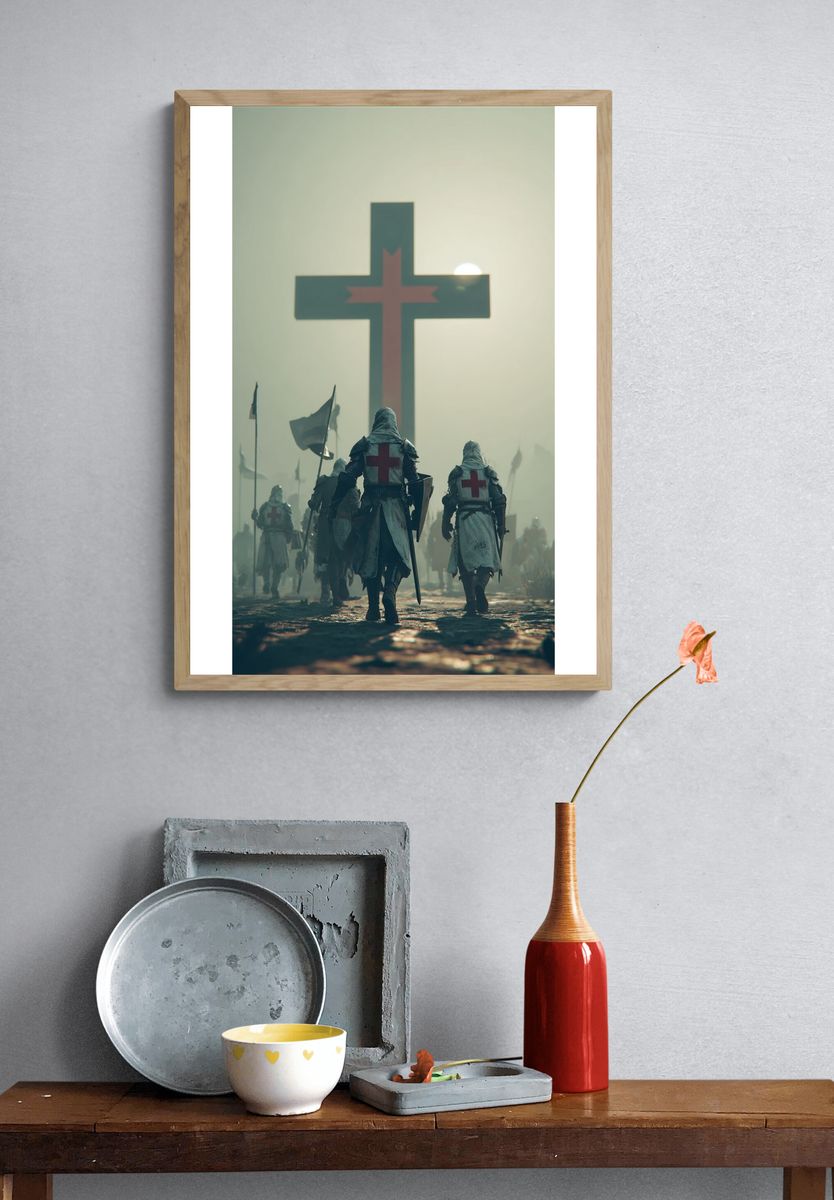 Crusaders in the Mist Poster. — room view 3