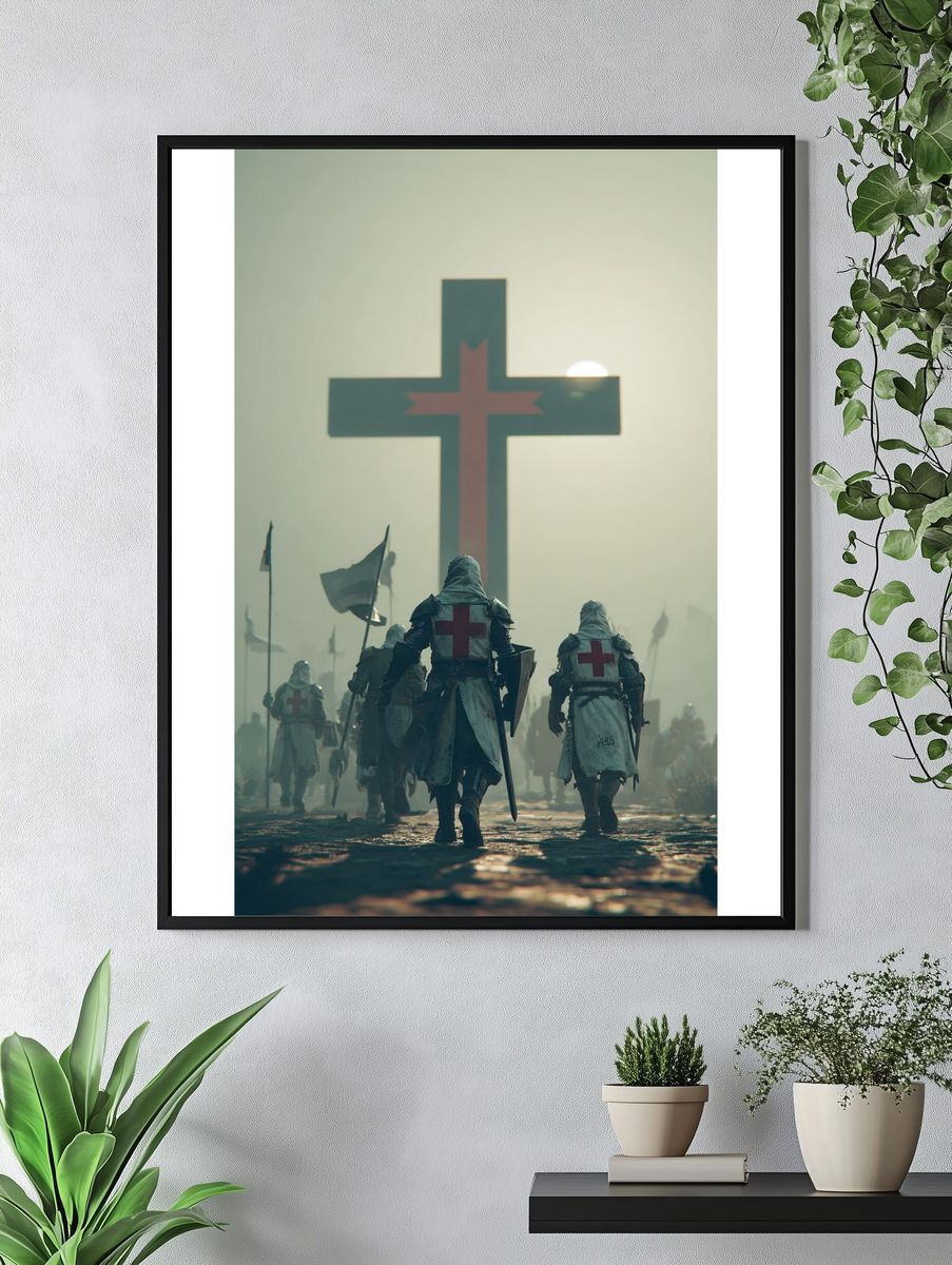 Crusaders in the Mist Poster. — room view 4