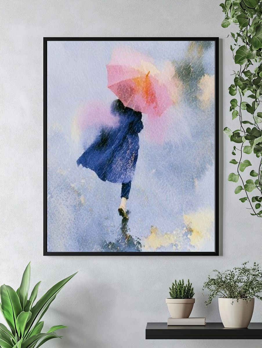 Cute shoes cartoon iPhone wallpaper. — room view 4