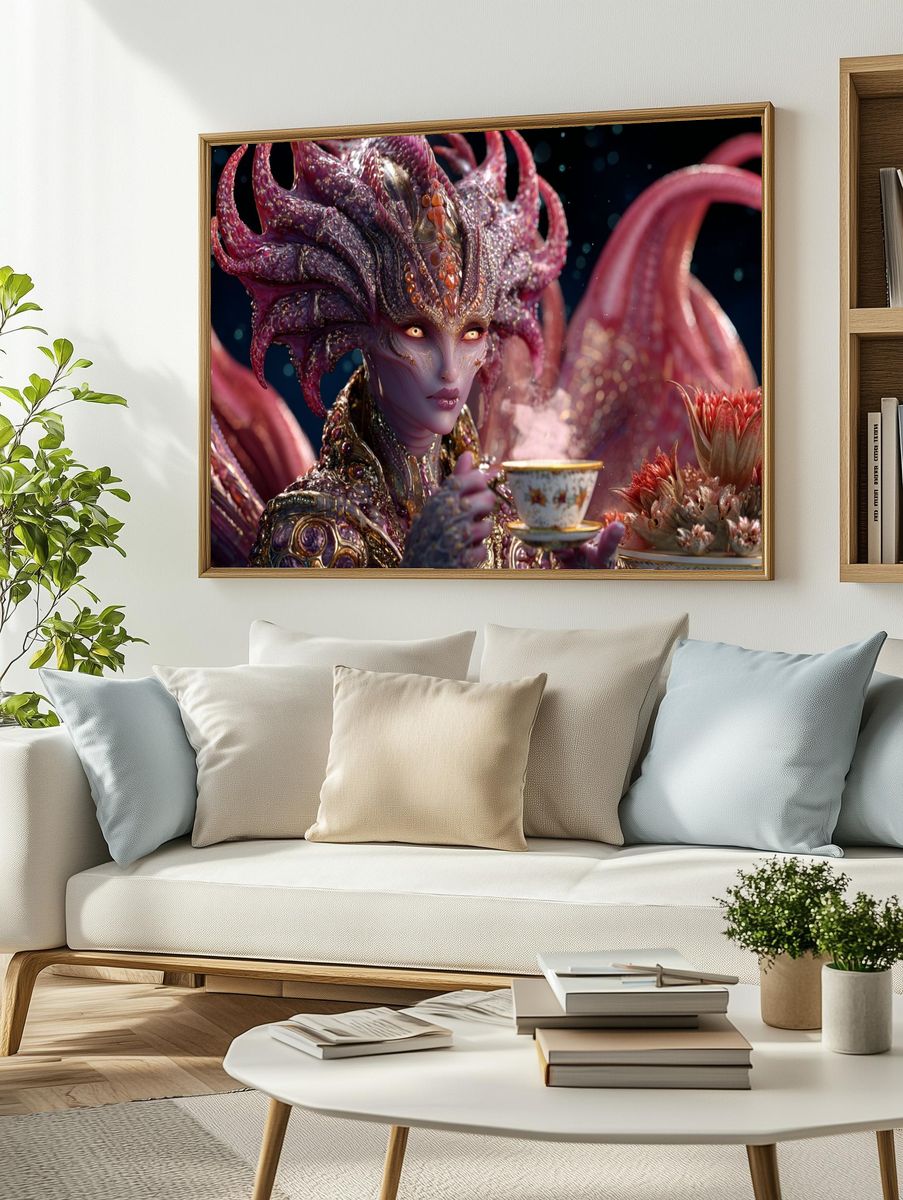 Mythic Sea Queen Fantasy Print. — room view 2