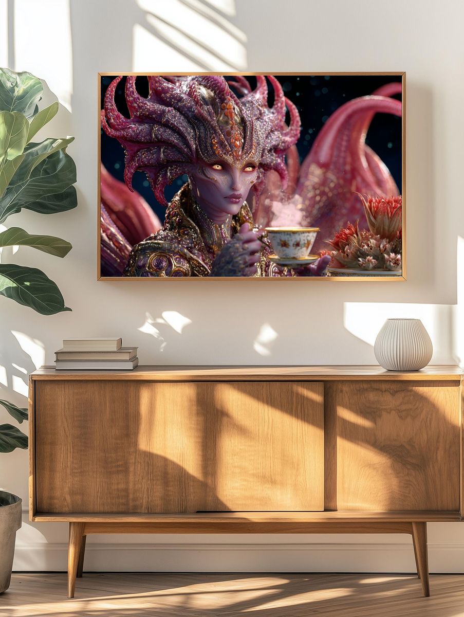 Mythic Sea Queen Fantasy Print. — room view 3