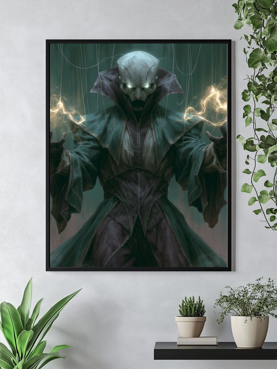 Dark Sorcerer Digital Art Poster. — room view 4