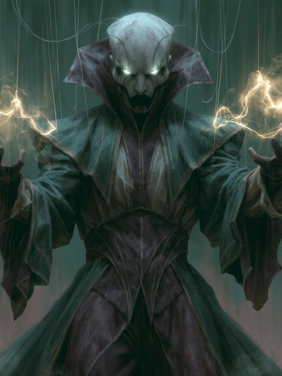 Dark Sorcerer Digital Art Poster. poster print