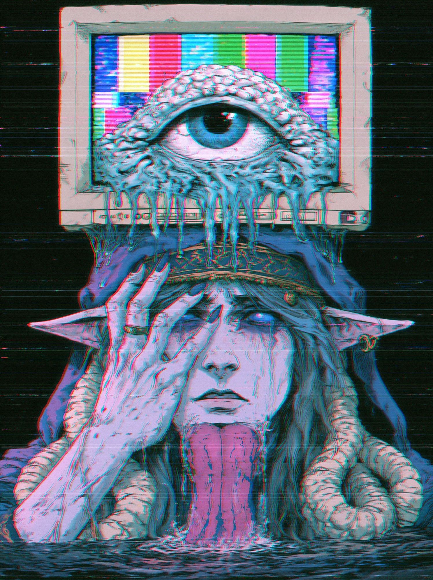 Cyber Elf Eye Portal Poster. poster detail