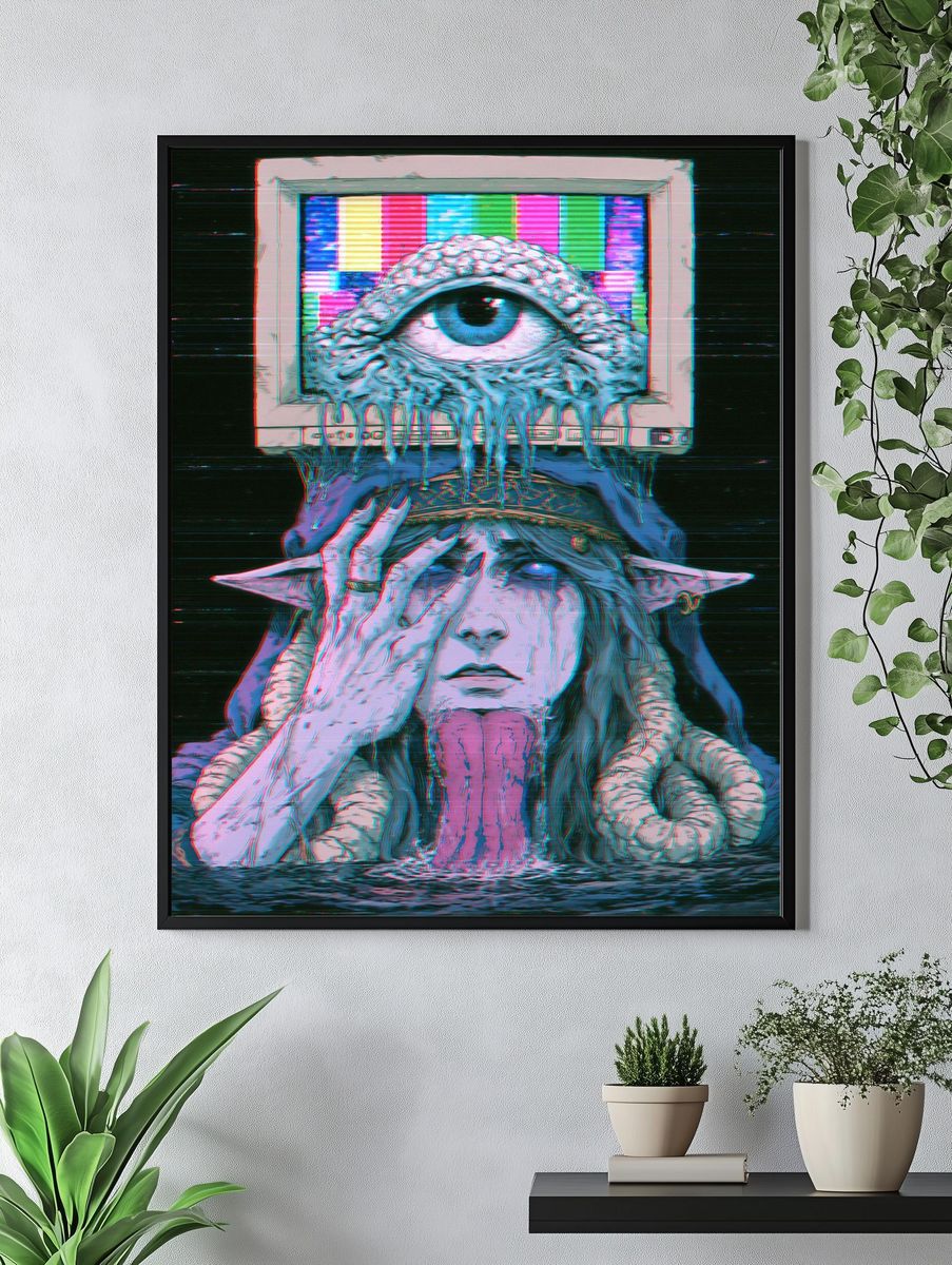 Cyber Elf Eye Portal Poster. — room view 4