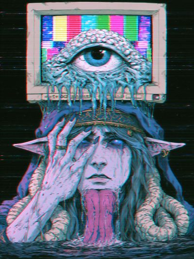 Cyber Elf Eye Portal Poster. poster print
