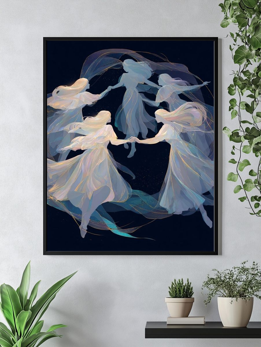 Celestial Dancers Fine-Art Print. — room view 4