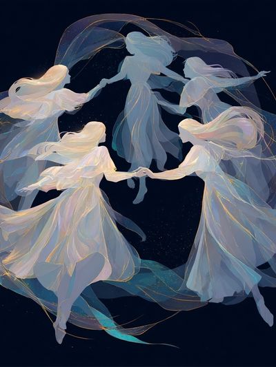 Celestial Dancers Fine-Art Print. poster print
