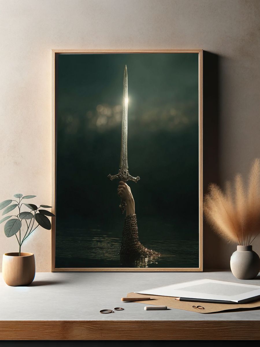 Excalibur Rising Fantasy Print. — room view 2