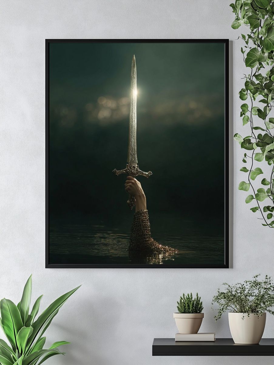 Excalibur Rising Fantasy Print. — room view 4