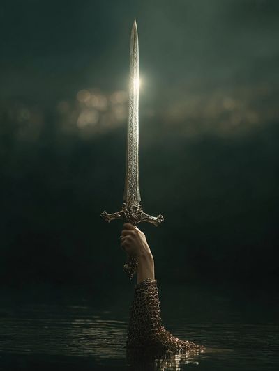Excalibur Rising Fantasy Print. poster print