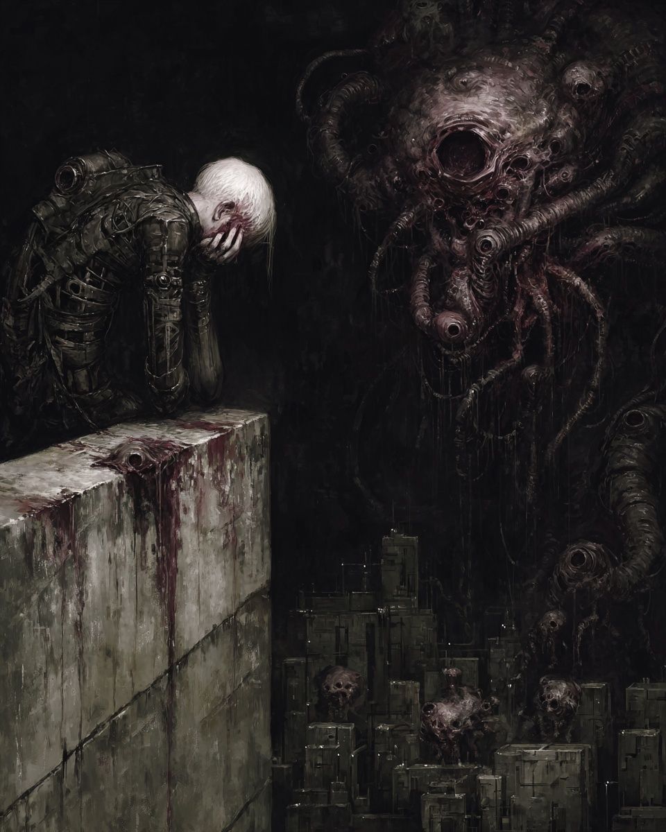 Cosmic Horror Surrealism Poster. poster detail
