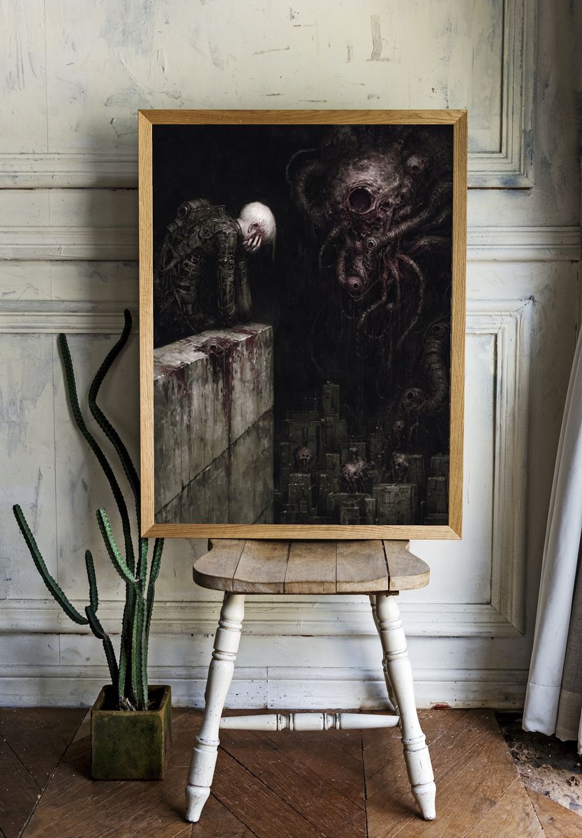 Cosmic Horror Surrealism Poster. — room view 1
