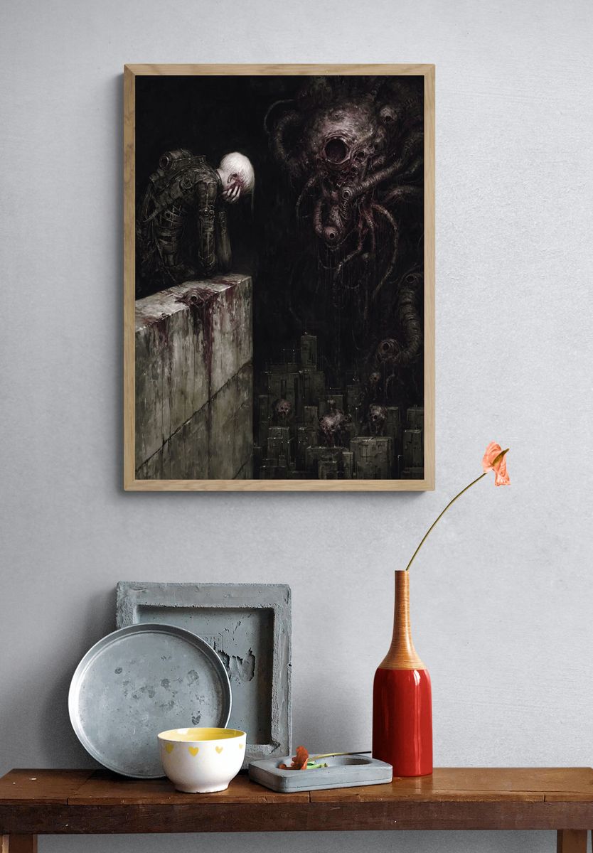 Cosmic Horror Surrealism Poster. — room view 3