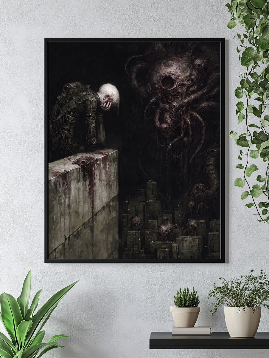 Cosmic Horror Surrealism Poster. — room view 4