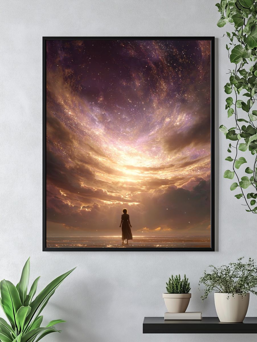 Celestial Horizon Fantasy Print. — room view 4
