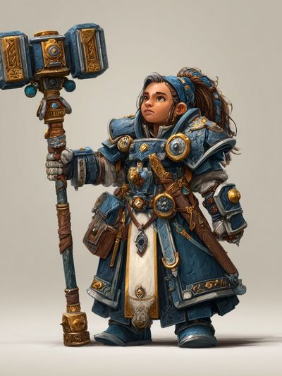 Fantasy Warrior Illustration Poster. poster