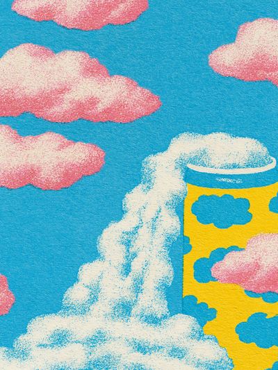 Candy Cloudscape Pop-Art Print. poster print