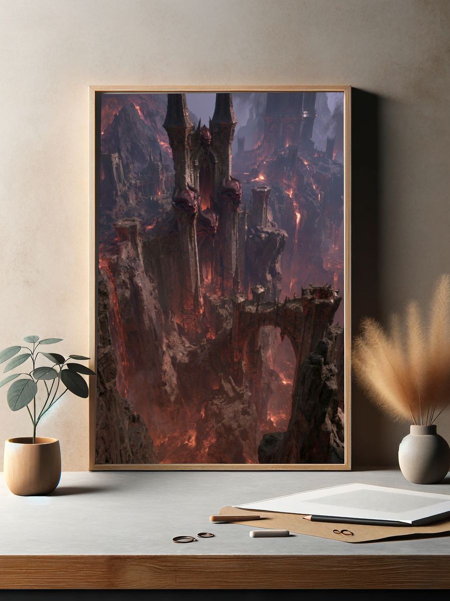 Infernal Citadel Fantasy Print. — room view 2