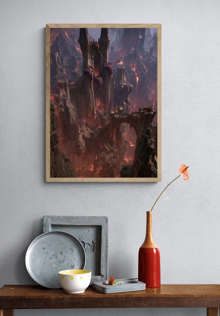 Infernal Citadel Fantasy Print. — room view 3