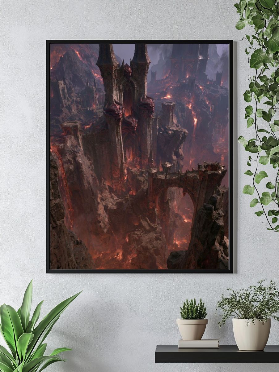 Infernal Citadel Fantasy Print. — room view 4