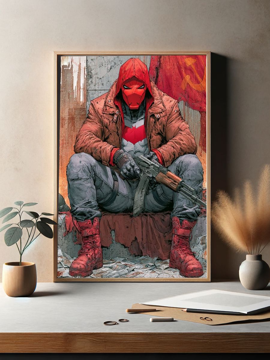 Red Hood Rebel Poster. — room view 2
