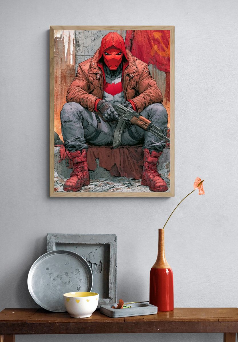 Red Hood Rebel Poster. — room view 3