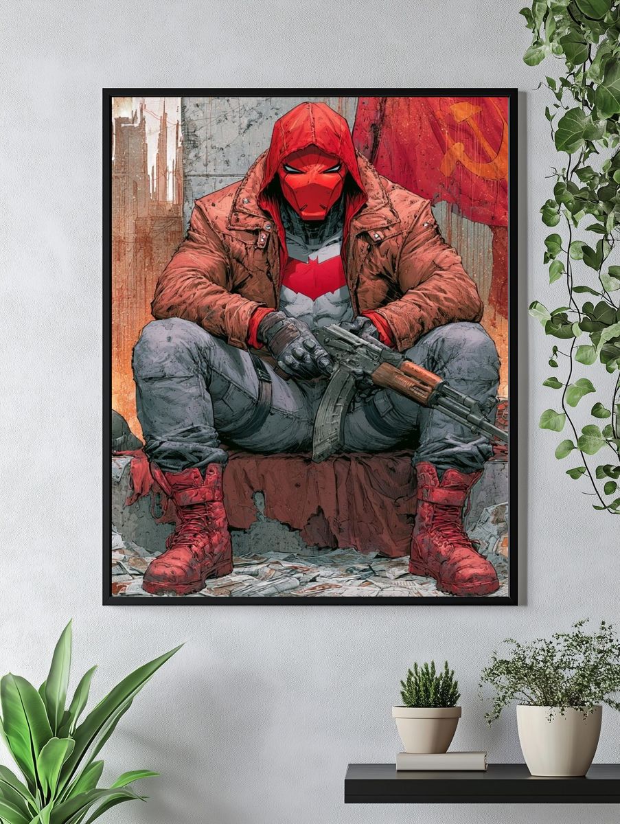 Red Hood Rebel Poster. — room view 4