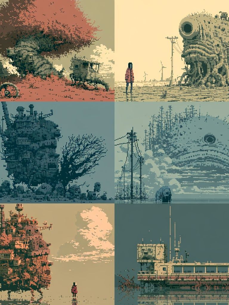 Floating Islands Surrealism Poster. poster detail